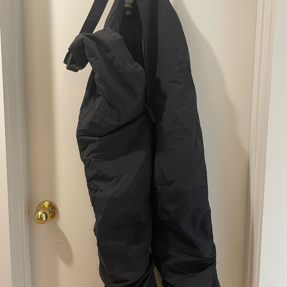 Lands' End Black Kids' Snow Bib Snow Pants